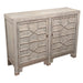 GJ Styles - Lattice Front Cabinet Antique Blue - SC48 - GreatFurnitureDeal