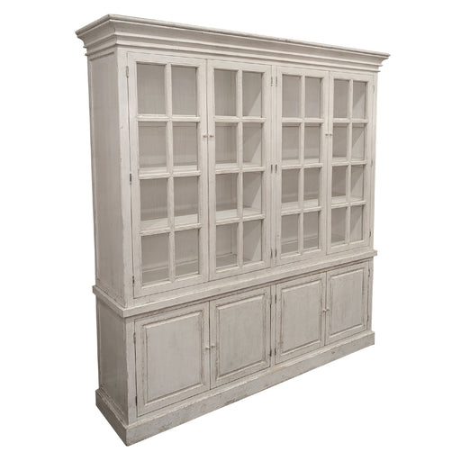 GJ Styles - Eight Door Bookcase in Antique White - SC49 - GreatFurnitureDeal