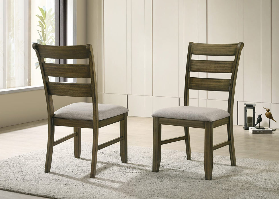 Mariano Furniture - Wood 5 Piece Dining Table Set in Antique Brown - BQ-D531-4SC530 - GreatFurnitureDeal