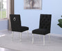 Mariano Furniture - Boucle Tufted Dining Chair in Black/Silver(Set of 2) - BQ-SC572 - GreatFurnitureDeal