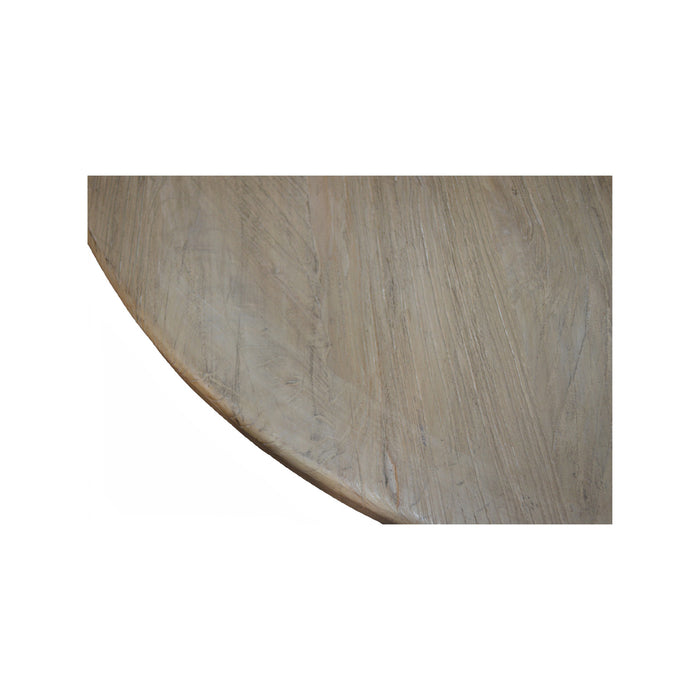 GJ Styles - Small Bleached Elm Dining Table W/Cross - SC71 - GreatFurnitureDeal