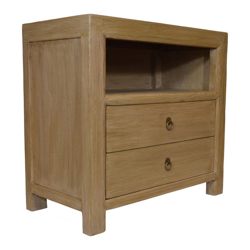 GJ Styles - Side Table in Reclaimed Bleached Elm - SC84 - GreatFurnitureDeal