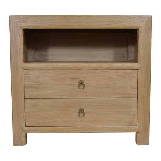 GJ Styles - Side Table in Reclaimed Bleached Elm - SC84 - GreatFurnitureDeal