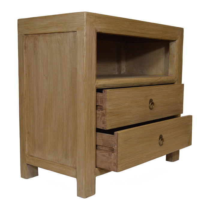 GJ Styles - Side Table in Reclaimed Bleached Elm - SC84