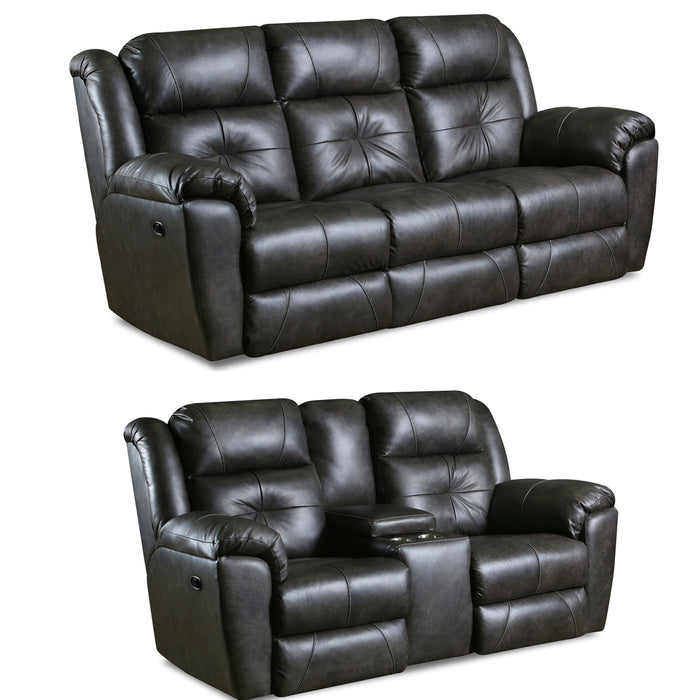 Southern Motion - Vista 2 Piece Reclining Sofa Set in Slate - 351-31-28 - GreatFurnitureDeal