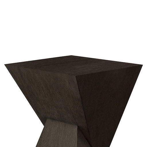 Worlds Away - Scout Sculptural Occassional Table In Dark Espresso Oak - SCOUT ES - GreatFurnitureDeal