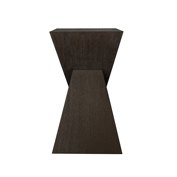 Worlds Away - Scout Sculptural Occassional Table In Dark Espresso Oak - SCOUT ES