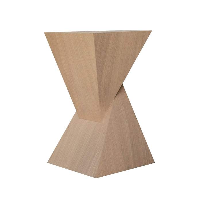 Worlds Away - Scout Sculptural Occassional Table in Natural Oak - SCOUT NO - GreatFurnitureDeal