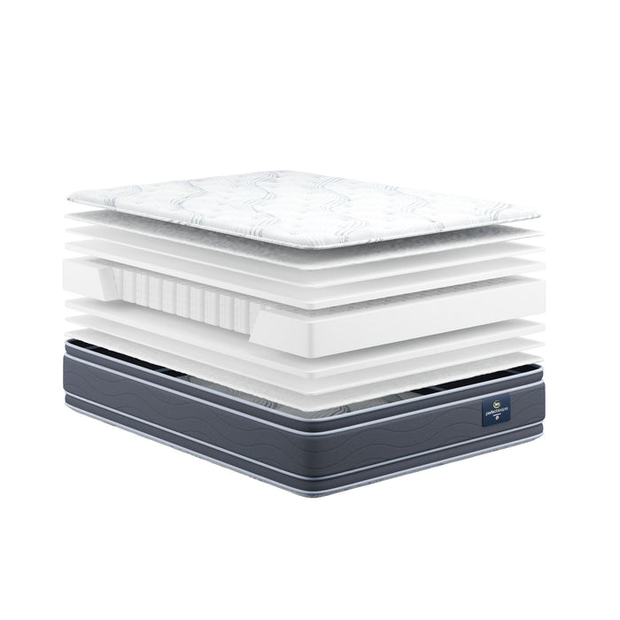 Serta Mattress - Concierge Suite Hotel Double Sided 12.25" Euro Pillow Top Queen Size Mattress - Concierge Suite QUEEN - GreatFurnitureDeal