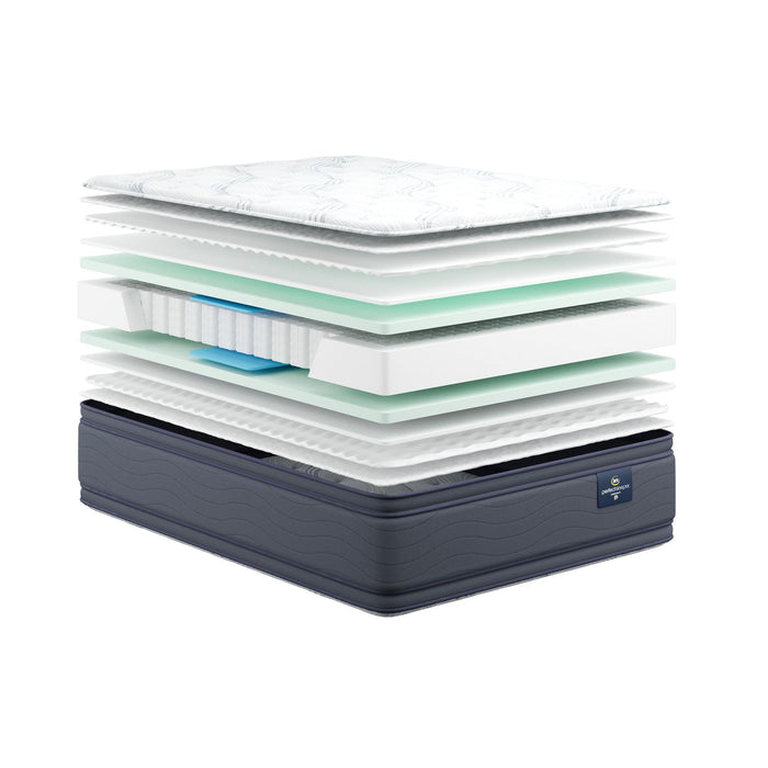 Serta Mattress - Grand Chateau Euro Pillow Top Double Sided 15.5 "Full XL Mattress - Grand Chateau II Euro Top - 15.5- FULL XL - GreatFurnitureDeal