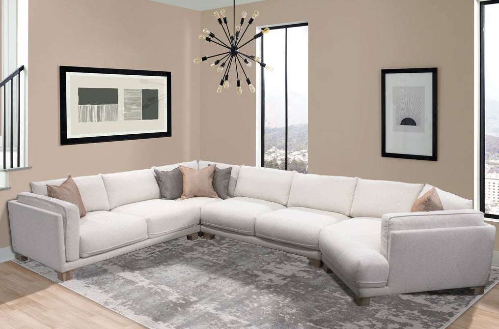 Parker Living - Escape 4 Piece Modular Sectional in Mirage Mist - SESC-PACK4A-MRMS-01-02 - GreatFurnitureDeal