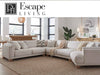 Parker Living - Escape 4 Piece Modular Sectional in Mirage Mist - SESC-PACK4A-MRMS-01-02 - GreatFurnitureDeal