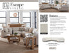 Parker Living - Escape 4 Piece Modular Sectional in Mirage Mist - SESC-PACK4A-MRMS-01-02 - GreatFurnitureDeal