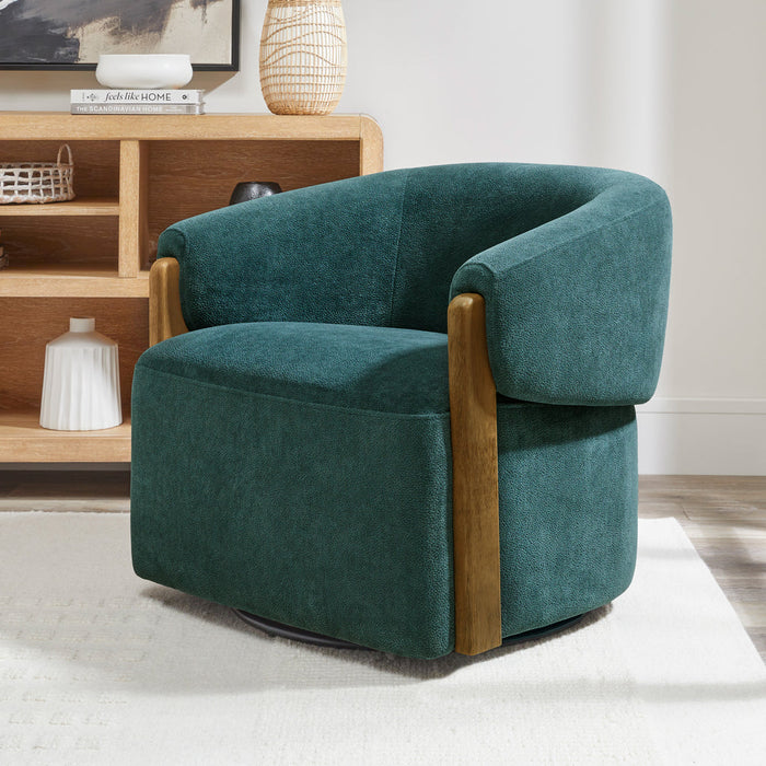 Parker Living - Finley Swivel Accent Chair in Island Teal (Set of 2) - SFIN#912S-ISTE - GreatFurnitureDeal