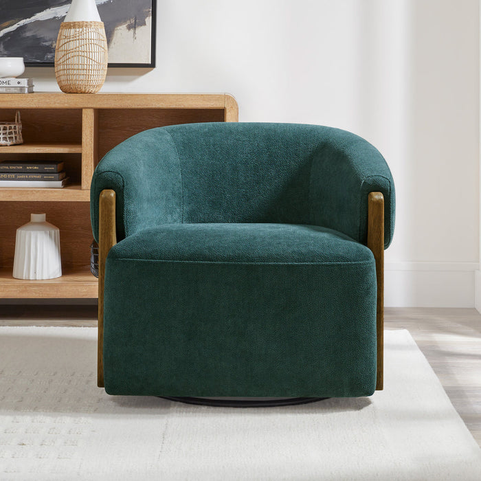 Parker Living - Finley Swivel Accent Chair in Island Teal (Set of 2) - SFIN#912S-ISTE - GreatFurnitureDeal