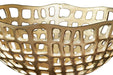 Worlds Away - Decorative Bowl With Organic Open Design In Textured Brass Finish - SIERRA - GreatFurnitureDeal