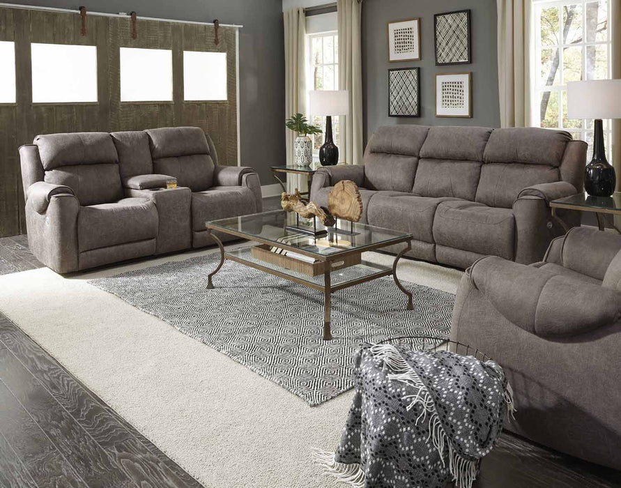 Southern Motion - Safe Bet 2 Piece Double Reclining Sofa Set in Slate - 757-31-28