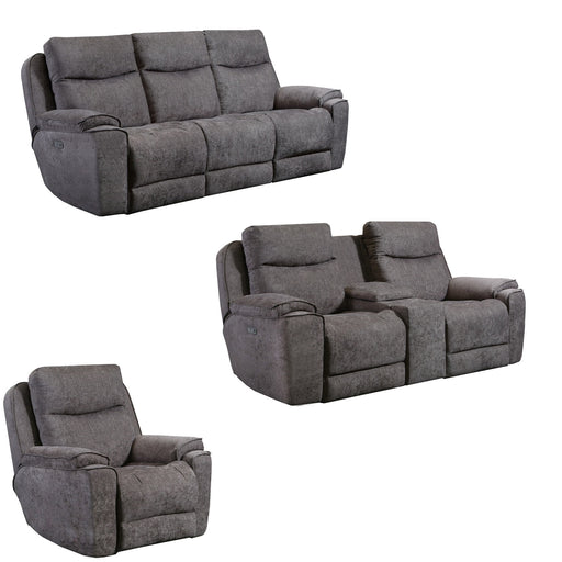 Southern Motion - Show Stopper 3 Piece Power Headrest Living Room Set in Java - 736-61P-51P-5736P - GreatFurnitureDeal