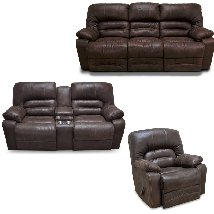 Franklin Furniture - Legacy 3 Piece Power Reclining Living Room Set in Chocolate - 50044-83-50034-83-4507-28 - GreatFurnitureDeal
