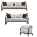 AICO Furniture - Houston 3 Piece Living Room Set - Pebble/Walnut - 9095815-25-35-PBL-416 - GreatFurnitureDeal