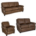 Mariano Italian Leather Furniture - Bennett 3 PC Living Room Set in Bomber Tan - BENNETT-BOMBER-TAN-SLC - GreatFurnitureDeal