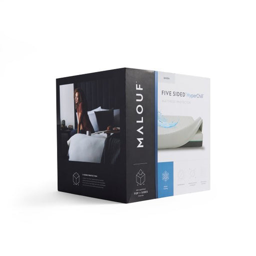 Malouf - Five Sided™ + HyperChill™ Mattress Protector - GreatFurnitureDeal