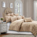 AICO Furniture - Sloane"10pc King Comforter Set"Luster - BCS-KS10-SLONE-LST - GreatFurnitureDeal