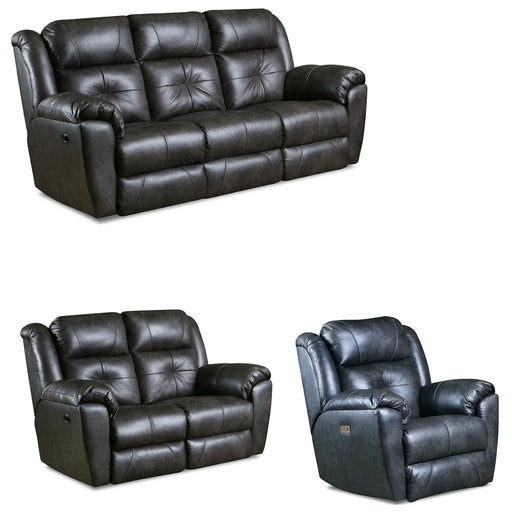 Southern Motion - Vista 3 Piece Power Headrest Living Room Set in Slate - 351-61-51-5351P - GreatFurnitureDeal