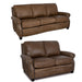 Mariano Italian Leather Furniture - Bennett 2 PC Sofa Set in Bomber Tan - BENNETT-BOMBER-TAN-SL - GreatFurnitureDeal