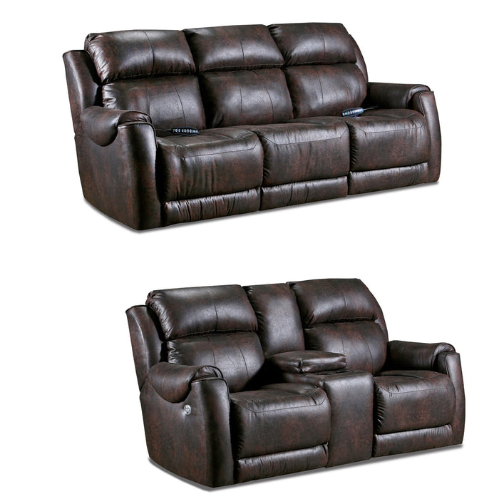 Southern Motion - Safe Bet 3 Piece Double Reclining Living Room Set in Brown - 757-31-21-1757S - GreatFurnitureDeal