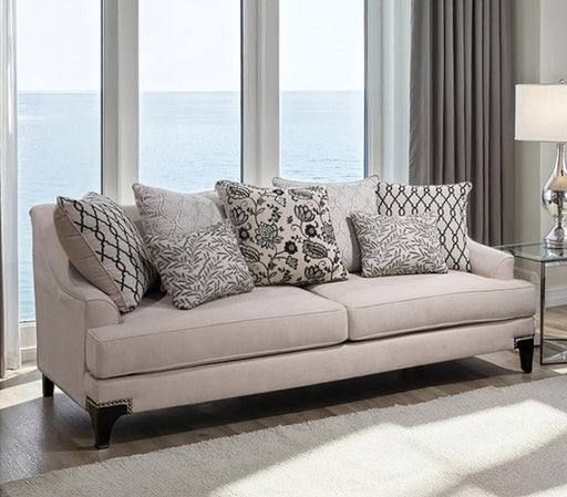 Furniture of America - Lowell Sofa in Taupe - SM2201TP-SF - GreatFurnitureDeal