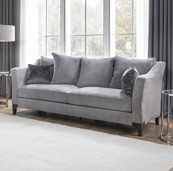 Furniture of America - Goshen 2 Piece Power Sofa Set in Light Gray - SM2294LG-SF-2SET - GreatFurnitureDeal
