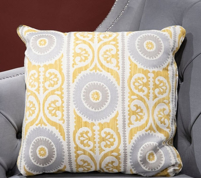 Furniture of America - Wilmette Sofa in Gray - SM2296GY-SF - GreatFurnitureDeal