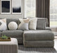 Furniture of America - Elmhurst L-shaped Sectional in Charcoal - SM5105-SECT - GreatFurnitureDeal