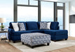 Furniture of America - Waldport Sectional in Navy - SM5175-SECT - GreatFurnitureDeal