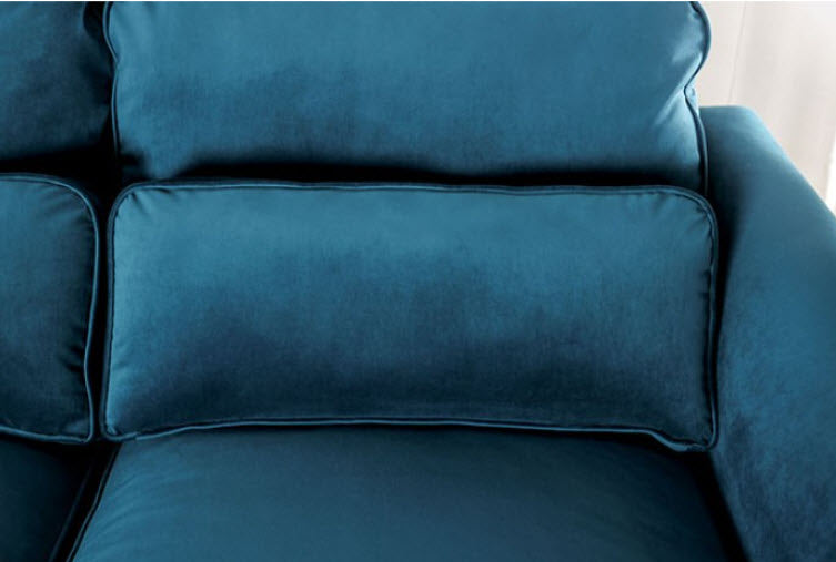 Furniture of America - Peregrine Sectional in Teal - SM5415-SECT - GreatFurnitureDeal