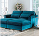 Furniture of America - Peregrine Sectional in Teal - SM5415-SECT - GreatFurnitureDeal