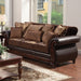 Furniture of America - Franklin Sofa in Dark Brown, Tan - SM6106N-SF - GreatFurnitureDeal