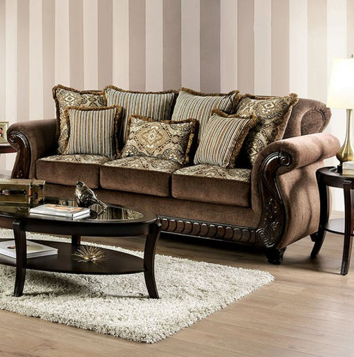 Furniture of America - Joselyn Sofa in Brown - SM6213-SF - GreatFurnitureDeal