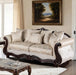 Furniture of America - Huelva Sofa in Beige/Dark Cherry - SM6452-SF - GreatFurnitureDeal