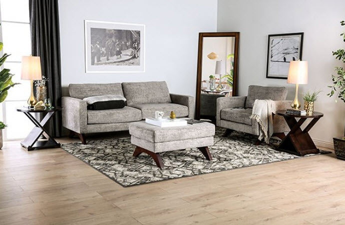 Furniture of America - Harlech Sofa in Gray - SM8004-SF - GreatFurnitureDeal