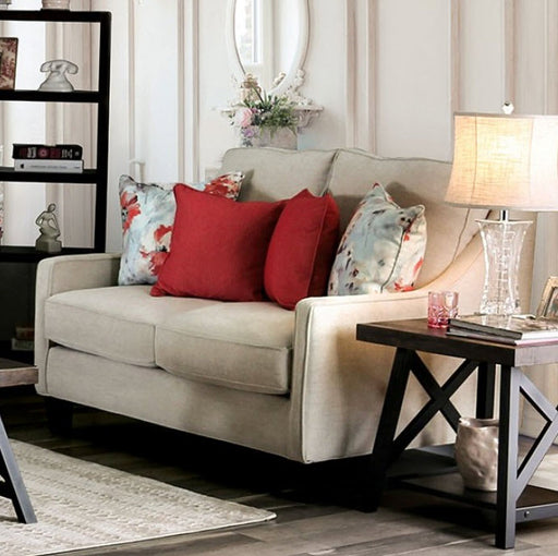 Furniture of America - Nadene 2 Piece Sofa Set in Ivory - SM8014-SF-LV - GreatFurnitureDeal