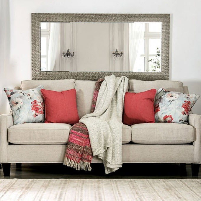 Furniture of America - Nadene Sofa in Ivory - SM8014-SF - GreatFurnitureDeal