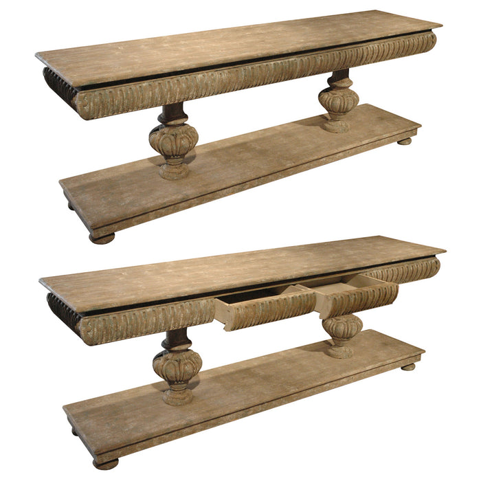 GJ Styles - Carved Console Table With Drawers - SN257 - GreatFurnitureDeal