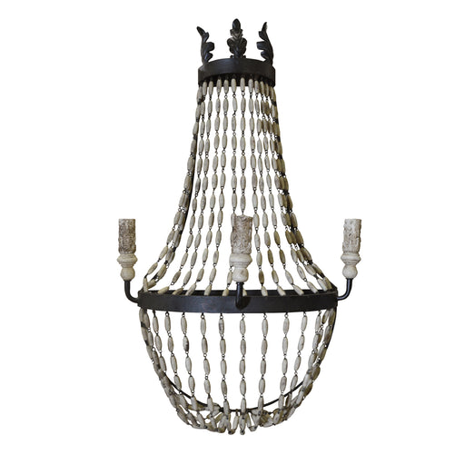 GJ Styles - Empire Wall Sconce with Wooden Beads - SN364 - GreatFurnitureDeal