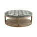 GJ Styles - Reginald Tufted Velvet & Pine Ottoman - SN593 - GreatFurnitureDeal