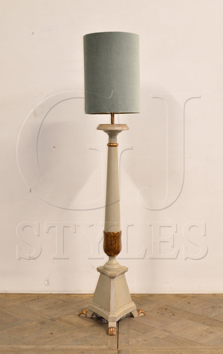 GJ Styles - Caldwell Floor Lamp with Velvet Shade - SN613