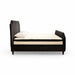 GJ Styles - Camille Queen Size Bed Charcoal Velvet - SN630 - GreatFurnitureDeal