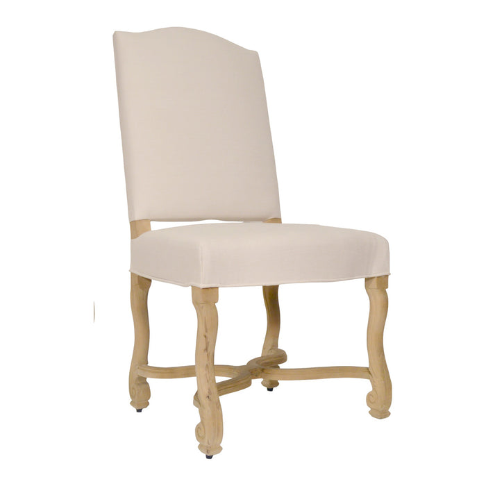 GJ Styles - Fabiola Dining Chair Carved Oak/Linen - SN91 - GreatFurnitureDeal