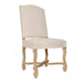 GJ Styles - Fabiola Dining Chair Carved Oak/Linen - SN91 - GreatFurnitureDeal